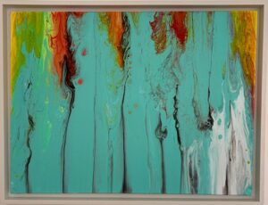 Autumn Falls 86 x 67 x 4 cms (framed)