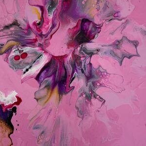 Floating Petals on Pink 59 x 41 2 cms