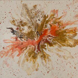 Golden Explosion 120 x 100 x 4 cms