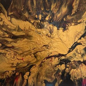 Golden Squall 79 x 59 x 4 cms