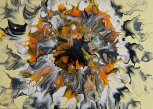 Marigold Emerging 59 x 41 x 2 cms