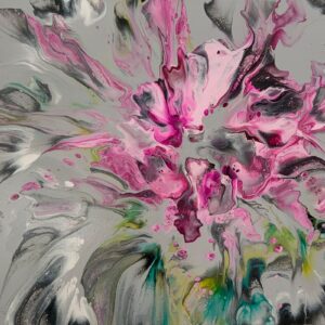 Pinks in the Wind 80 x 60 x 4 cms