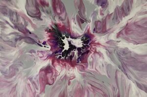 Pinks on Grey No. 1 90 x 60 x 4 cms