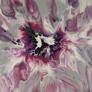 Pinks on Grey No. 1 90 x 60 x 4 cms