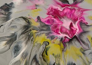 Unfurling Flower 41.5 x 29.5 x 2 cms