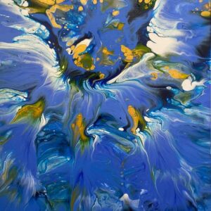 Birds in the Blue 50.5 x 76.5 x 2 cms