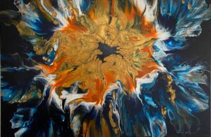 Molten Moon 91.5 x 61 x 2cms