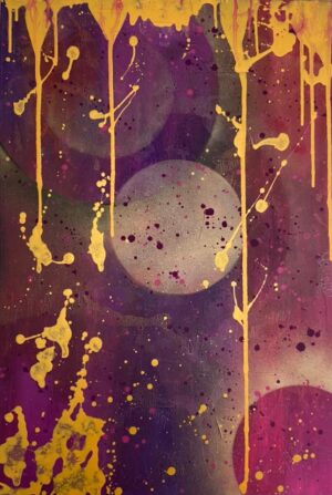 Golden Galaxy 91 x 61 x 2cms