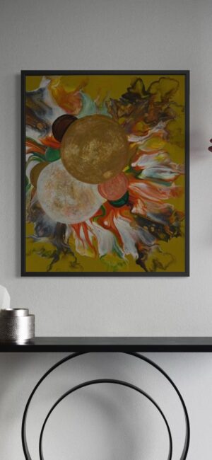 Dance of Planets 50 x 61 x 2cms